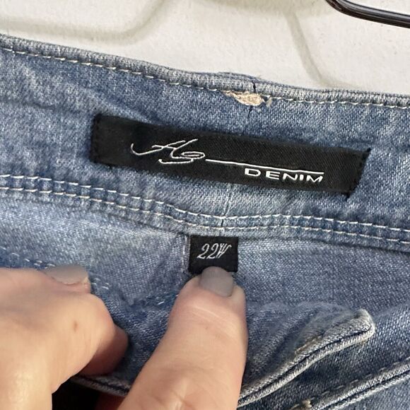 A3 Jeans Plus 22W Classic Skinny Blue Nol 42x29 Casual Stretch Womens NEW - Picture 6 of 10